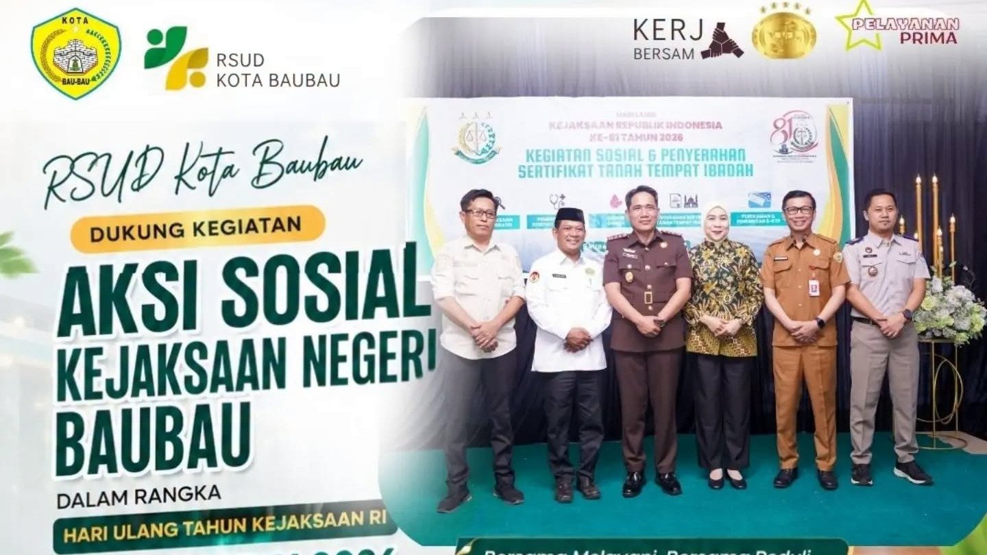 RSUD KOTA BAUBAU DUKUNG KEGIATAN AKSI SOSIAL KEJAKSAAN NEGERI BAUBAU